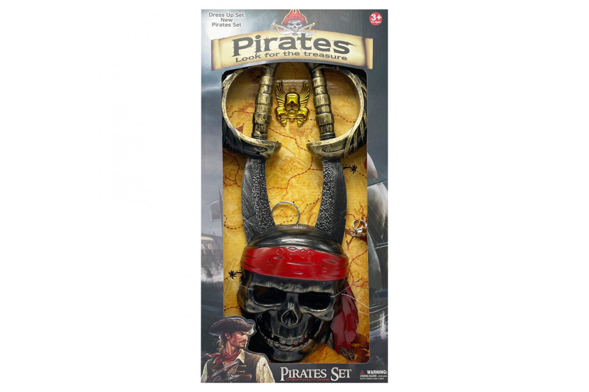 Детский игровой набор "Pirates Ser" 8897А-134 маска, оружие Детский игровой набор "Pirates Ser" 8897А-134 маска, оружие