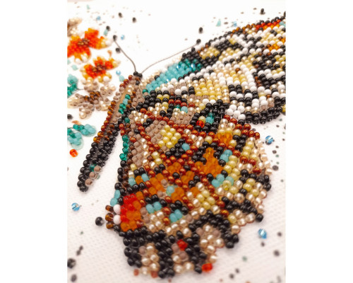 Набір-міні для вишивання бісером "Тигрові крила" AM-239 15х15 см