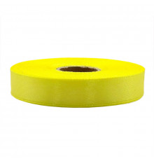 Атласна стрічка для рукоділля АБ-642, 1,2см x 23 м, Світло-жовтий