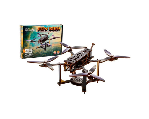 Деревянный 3D конструктор "FPV Mini" Puz-00953, 95 деталей