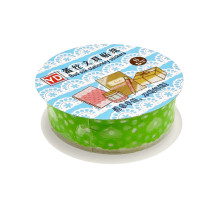 Скотч декоративный с орнаментом "Сердце" №63(Green) 1,8 см х 1 м