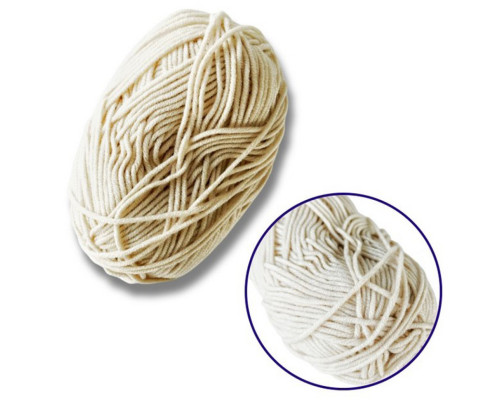 Пряжа фасована петляста NB107, 80% бавовни, 20% молочна клітковина, бежевий