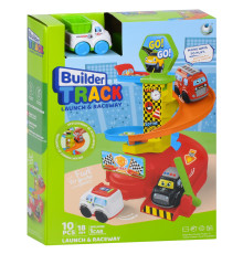 Дитячий ігровий гараж-автотрек 099-1(White) машинка 7,5 см, 10 деталей