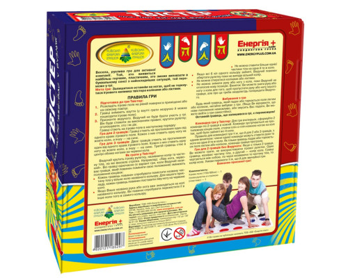 Гра "Твістер" 85297 з рулеткою