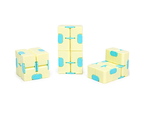Антистресс кубик-трансформер Infinity Cube IGR133(Yellow) пастельные цвета