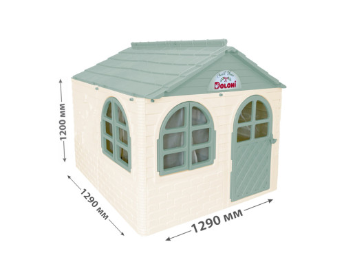 Детский игровой Домик со шторками 02550/2 пластиковый
