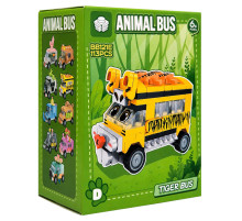 Детский конструктор Tiger Bus BB121E-D серии "Animal Bus", 113 деталей
