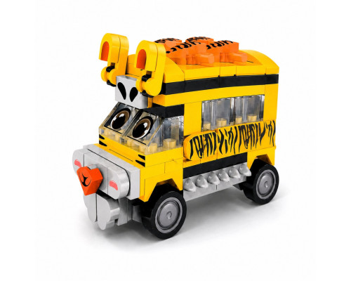 Дитячий конструктор Tiger Bus BB121E-D серії "Animal Bus", 113 деталей