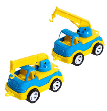 Детская игрушка кран "Mini Matik" 002/5BMS(Blue) подвижная стрела крана, 13,5 см