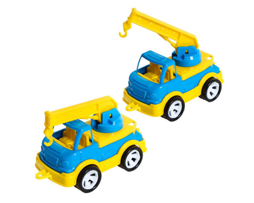 Детская игрушка кран "Mini Matik" 002/5BMS(Blue) подвижная стрела крана, 13,5 см