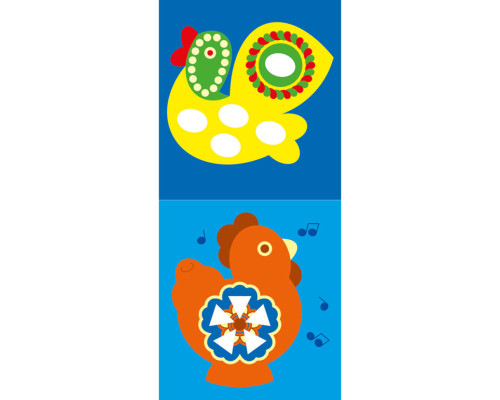 Мозаїка з наліпок "Українські іграшки" 166039, 8 сторінок