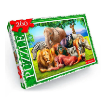 Пазл "Животные Африки" Danko Toys C260-13-07, 260 эл.