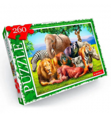 Пазл "Животные Африки" Danko Toys C260-13-07, 260 эл.