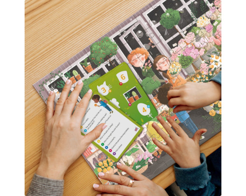 Дитячий пазл Шукай та знаходь "Квітуча весна" 300664, 80 елементів