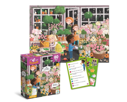 Дитячий пазл Шукай та знаходь "Квітуча весна" 300664, 80 елементів