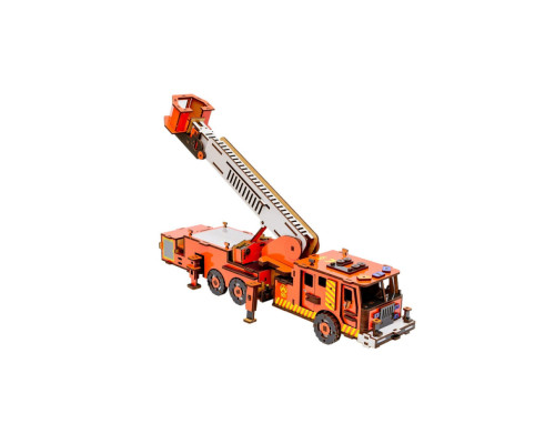Дерев'яний 3D конструктор "Пожежна машина" Puz-00921, 318 деталей