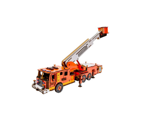 Дерев'яний 3D конструктор "Пожежна машина" Puz-00921, 318 деталей