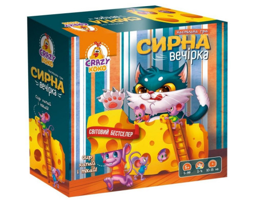 Настольная игра "Сырная вечеринка" VT8055-38 гигантский сыр на круглой основе