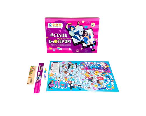 Настільна гра "Стань популярним блогером" Strateg 30399 бродилка