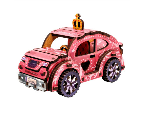 Дерев'яний 3D конструктор "Turbo Princess" Puz-00969, 70 деталей