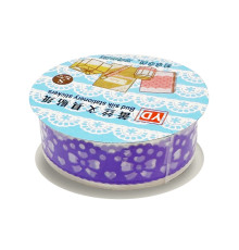 Декоративний скотч з орнаментом "Серце" №63(Violet) 1,8 см х 1 м