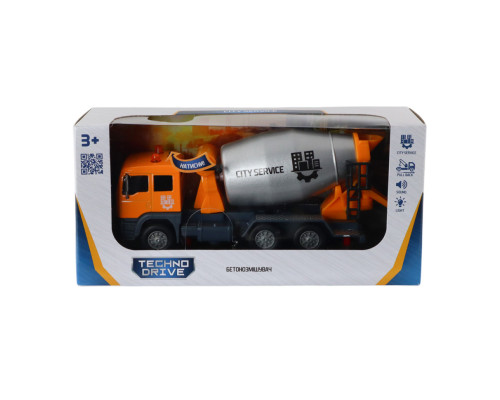 Дитяча ігрова модель Бетонозмішувач TechnoDrive 510777.270 звук і світло