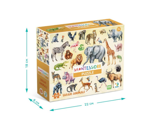 Дитячий пазл "Тварини Сафарі" 300637, 200 елементів