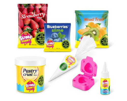 Ігровий набір зі слаймами "Фруктовий тарт" Slime Mart 15901E серії "Shopping Bag"