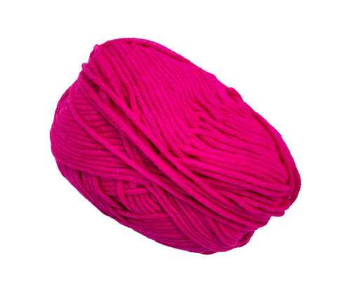 Пряжа фасована петляста NB104, 80% бавовни, 20% молочна клітковина, троянда червона