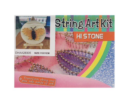 Дитячий набір для творчості стрінг-арт "Метелик" YG0115(28305) дерев'яна основа