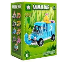 Дитячий конструктор Elephant Bus BB121E-E серії "Animal Bus", 101 деталь