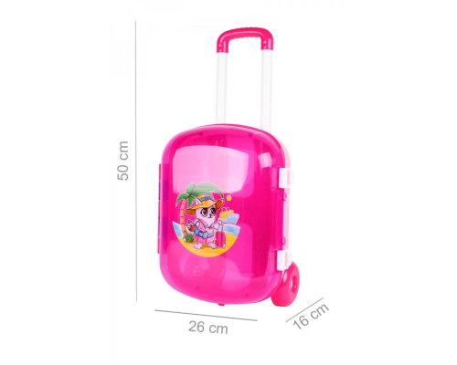 Игрушечный чемодан для игрушек 7037TXK розовый