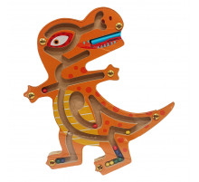 Дерев'яна магнітна іграшка Лабіринт MD 1792-1 Тиранозавр Дерев'яна магнітна іграшка Лабіринт MD 1792-1 Тиранозавр
