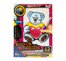 Набор для творчества: килимовая вышивка Мишка голубой "Punch Needle" PN-01-06