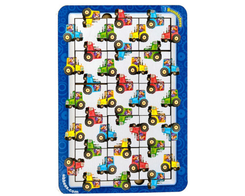 Дерев'яний пазл Трактори Ubumblebees (ПСФ127) PSF127 колір, рахунок та напрямки