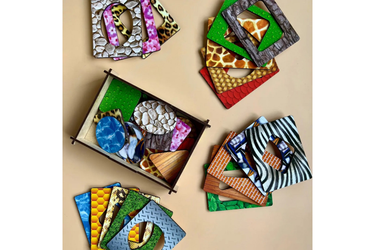 Дерев'яні Дощечки Сегена "Пер'я" Ubumblebees (ПСД086) PSD086 з візерунками