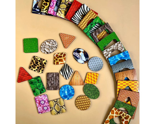 Деревянные Досточки Сегена "Перья" Ubumblebees (ПСД086) PSD086 с узорами