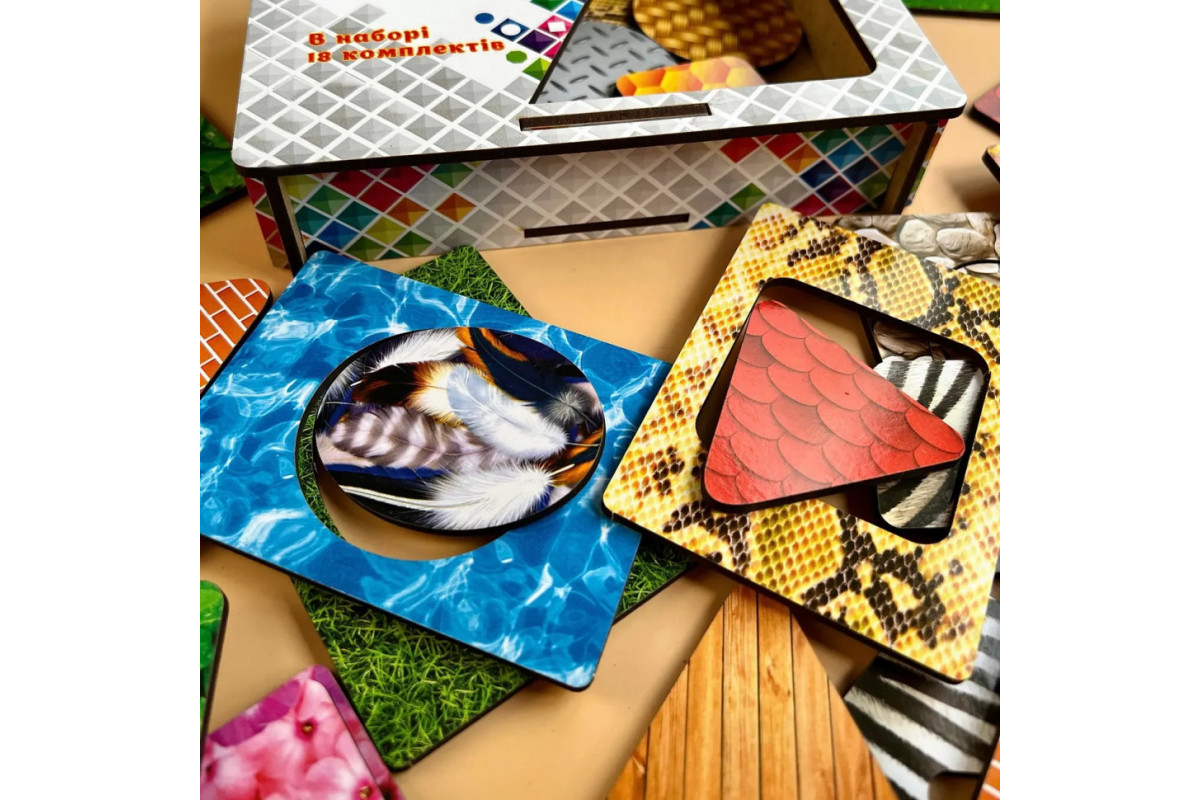 Дерев'яні Дощечки Сегена "Пер'я" Ubumblebees (ПСД086) PSD086 з візерунками