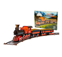 Дерев'яний 3D конструктор "Потяг" Puz-00924, 231 деталь