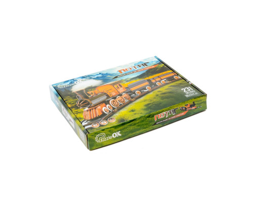 Дерев'яний 3D конструктор "Потяг" Puz-00924, 231 деталь