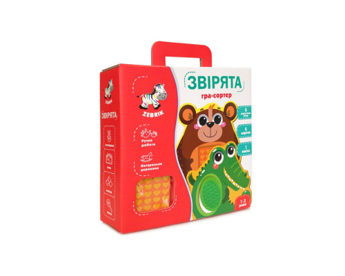 Развивающая мозаика «Зверушки» ZB2002-05 деревянная