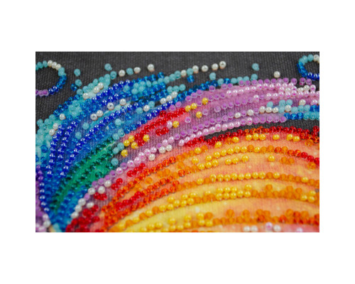 Набір для вишивання бісером "Різнобарвний" AM-245 15х15 см