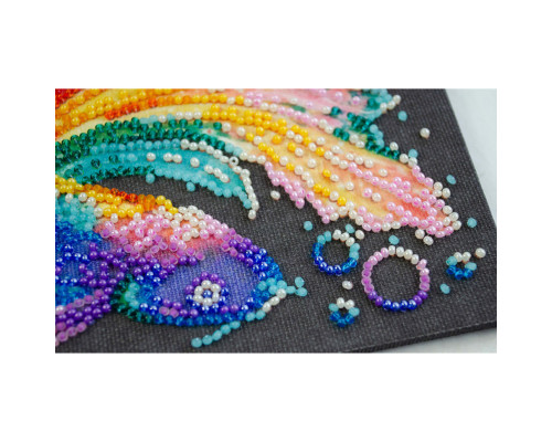 Набір для вишивання бісером "Різнобарвний" AM-245 15х15 см