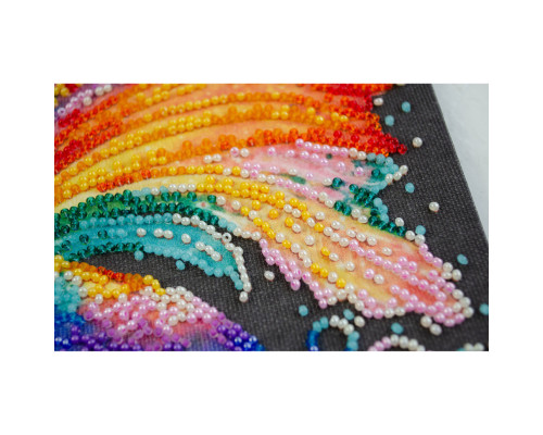 Набір для вишивання бісером "Різнобарвний" AM-245 15х15 см