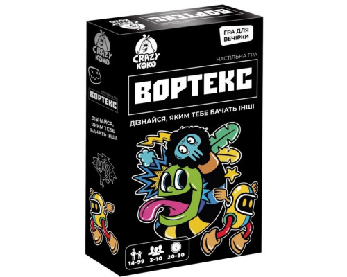 Карткова гра "Вортекс" VT5903-01, 50 карток 10 жетонів