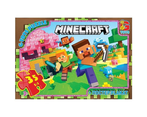 Дитячий пазл "Minecraft" MC797 плакат 35 елементів