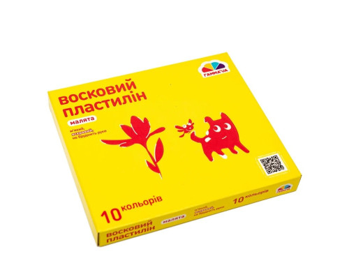 Набір для ліплення пластилін "Малята" 100304, 10 кольорів
