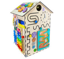 Розвиваюча іграшка Бізікуб "Будинок" TG200333 натуральний, 55х30 см