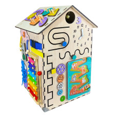 Розвиваюча іграшка Бізікуб "Будинок" TG200333 натуральний, 55х30 см