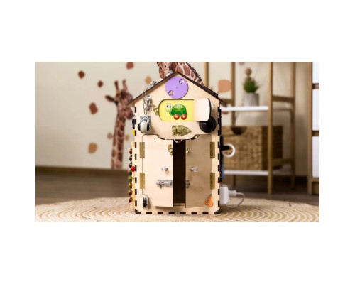 Розвиваюча іграшка Бізікуб "Будинок" TG200333 натуральний, 55х30 см